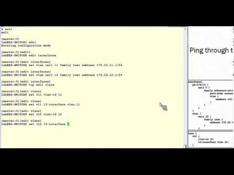 Configuring Layer-3 Routed VLAN Interfaces On An EX Series Switch