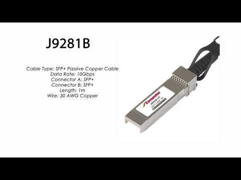 J9281B  |  HP Compatible SFP+ Passive Copper Cable 1m