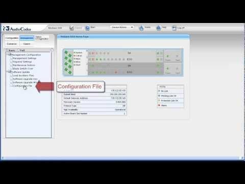 How To Perform A Configuration Backup And Restore For Mediant™ 3000 Using A Web Browser