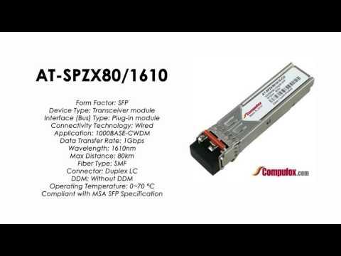 AT-SPZX80/1610  |  Allied Telesis Compatible 1000BASE-CWDM 1610nm 80km SFP