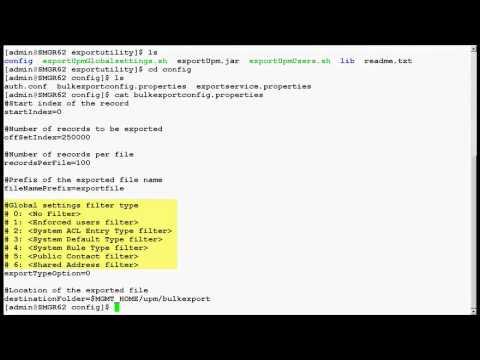 How To Use Avaya System Manager CLI Utilities To Export The Data