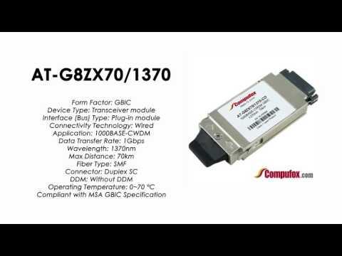 AT-G8ZX70/1370  |  Allied Telesis Compatible 1000Base-CWDM 1370nm 70km GBIC