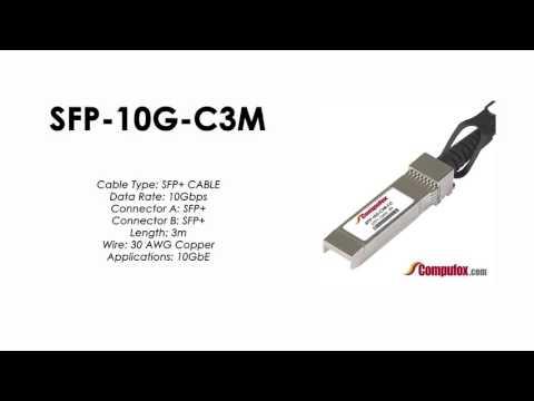 SFP-10G-C3M  |  Alcatel Compatible 10Gbps 3m SFP+ Copper Cable