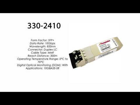 330-2410  | Dell Compatible 10GBase-SR SFP+ 850nm 300m MMF