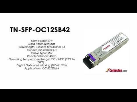 TN-SFP-OC12SB42 | Transition Compatible OC-12/STM-4 BIDI SFP 1550nmTx/1310nmRx 40km