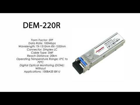 DEM-220R | D-Link Compatible 100Base-BXU SFP Tx1310nm/Rx1550nm 20km