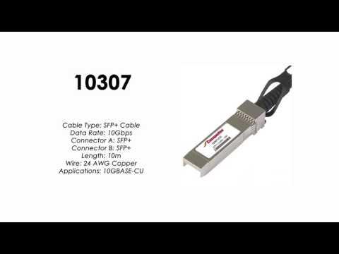 10307  |  Extreme Networks Compatible 10Gb Ethernet SFP+ Direct Attach Cable, Active 10M