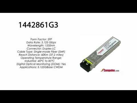 1442861G3  |  Adtran Compatible 3.125Gbps 1550nm 60km CWDM SFP