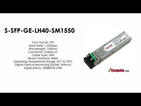 S-SFP-GE-LH40-SM1550  |  Huawei Compatible SFP 1000BASE-LH SMF 1550nm 40km