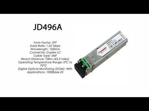 JD496A | HP Compatible 1000Base-ZX 1550nm 70km SFP