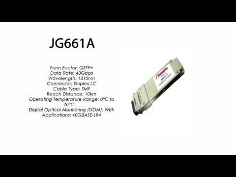 JG661A | HP Compatible 40GBase-LR4 QSFP+ 1310nm 10km
