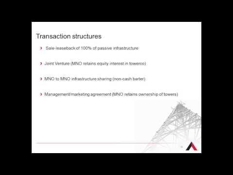 American Tower Webinar: Benefits Of Infrastructure Sharing December 18, 2012