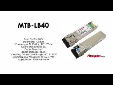 MTB-LB40  |  Planet Compatible 10GBase-BX Tx1330nm/Rx1270nm 40km SFP+