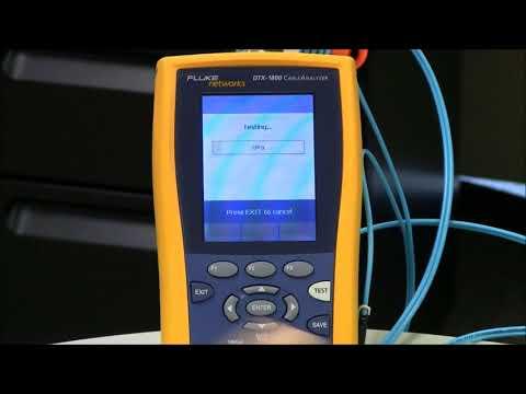 Testing SC To SC Duplex Fibers (DTX FI 104) - By Fluke Networks