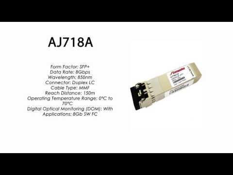 AJ718A  |  HP Compatible 8Gb SW FC 850nm 150m SFP+