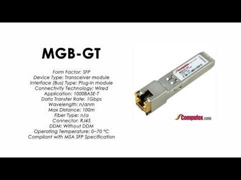 MGB-GT  |  Planet Compatible 1000Base-T RJ-45 100m SFP