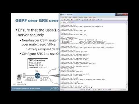 Implementing OSPF Over GRE Over IPsec
