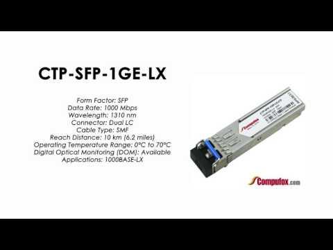 CTP-SFP-1GE-LX  |  Juniper Compatible 1000BASE-LX SFP 1310nm 10km SMF