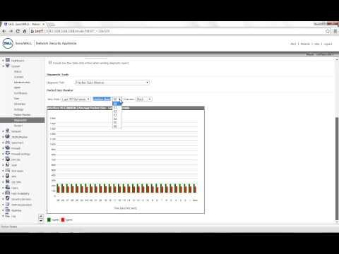 How To Utilize Packet Size Monitor Tool In Diagnostics Page Of The SonicWALL Interface