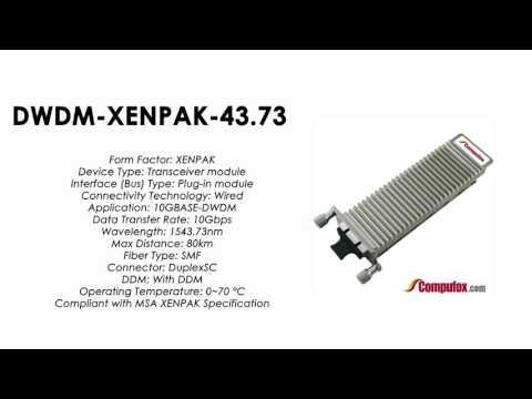 DWDM-XENPAK-43.73  |  Cisco Compatible 10GBASE-DWDM XENPAK 1543.73nm 80km