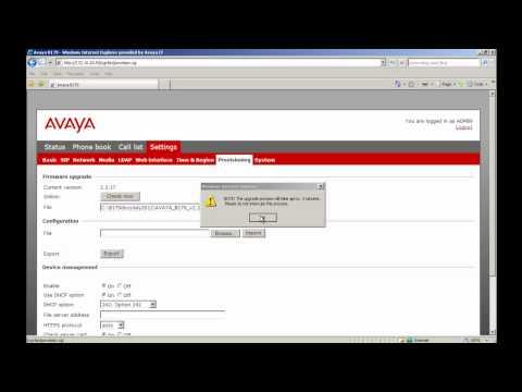 How To Upgrade The Firmware On A Single Avaya B179 Conference Phone