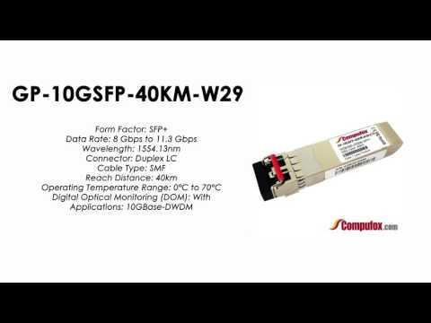 GP-10GSFP-40KM-W29  |  Force10 Compatible 10GBase-DWDM SFP+ 1554.13nm 40km SMF