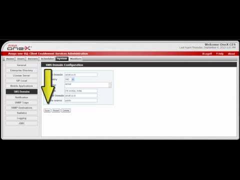 How To Manage SMS Domains On Avaya One-X Client Enablement Services
