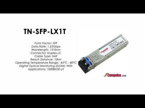 TN-SFP-LX1T  |  Transition Compatible 1000BASE-LX SFP 1310nm SMF 10km Industrial