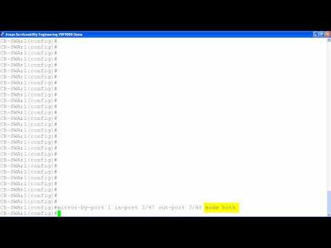 How To Configure Port Mirroring On The Avaya VSP9000