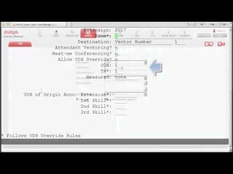 How To Add VDN Objects In Avaya Contact Center Control Manager