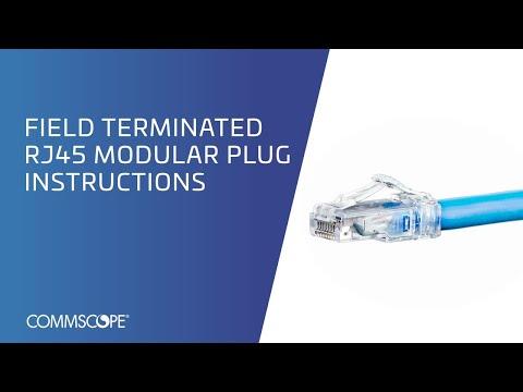 Field Terminated RJ45 Modular Plug Instructions