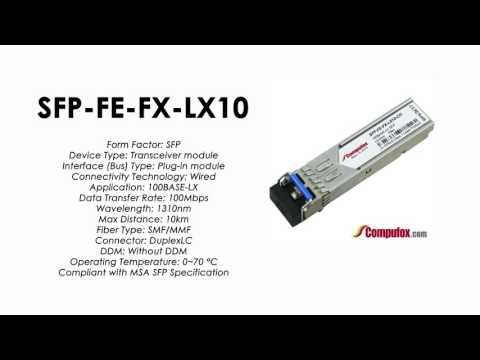 SFP-FE-FX-LX10  |  Redback Compatible 100BASE-LX 1310nm 10km SFP