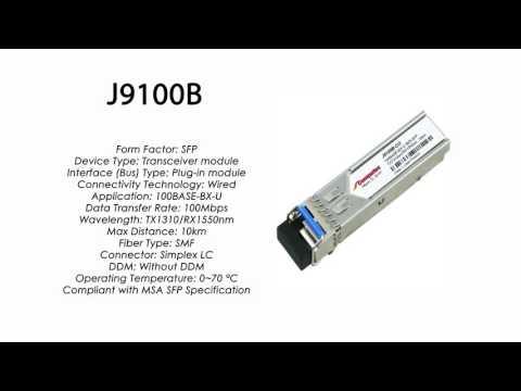 J9100B  |  HP Compatible 1000Base-BXU TX1310/RX1550nm 10km
