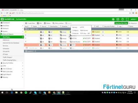 Basic FortiGate Configuration On FortiOS 5.4.x