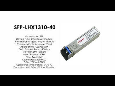 SFP-LHX1310-40  |  ZyXEL Compatible 1000Base-LX SFP 1310nm 40km SMF