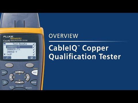 CableIQ™ Copper Qualification Tester: By Fluke Networks