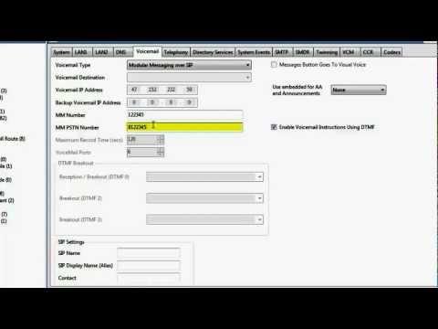 How To Configure Avaya Modular Messaging As A Voicemail System In B5800 6.2