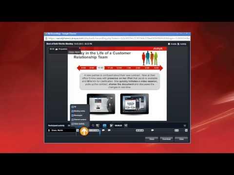 Avaya Aura: Viewing Your Recording Events And Activities
