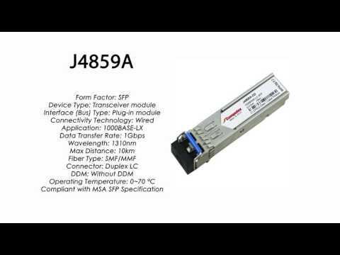 J4859A | HP Compatible 1000Base-LX 1310nm 10km SMF SFP