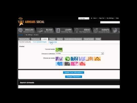 How To Setup Your Airheads Social Community User Avatar