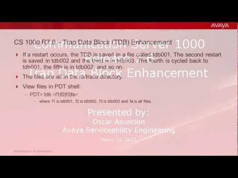 CS 1000 Release 7.6 TDB Enhancement