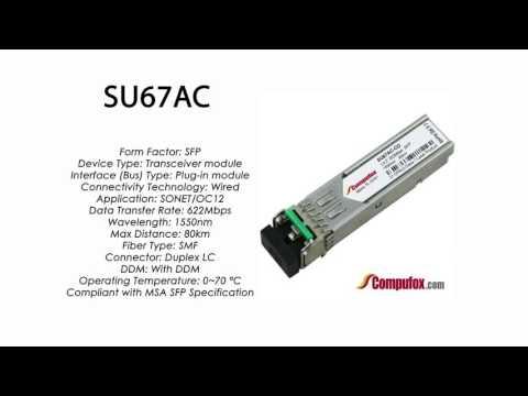 SU67AC  |  Marconi Compatible SFP 622Mbps 1550nm 80km DDM