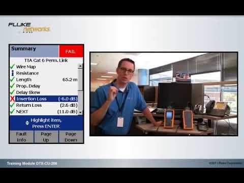 Lubricant Causes Insertion Loss Failure (DTX CU 206) - By Fluke Networks