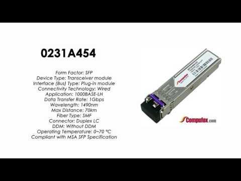 0231A454  |  Huawei Compatible SFP 1000BASE-CWDM 1490nm SMF 70km