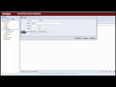 How To Create VLAN In Avaya WLAN 8100 Wireless Controller Using Enterprise Device Manager (EDM)