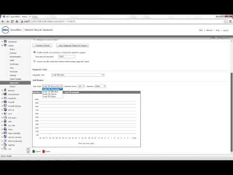 Using Link Monitor Diagnostic Tool To Display Bandwidth Utilization On The SonicWALL Security Applia