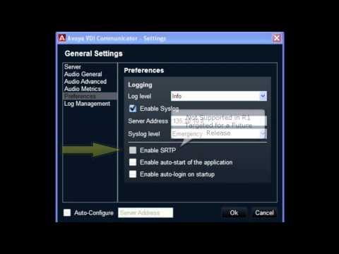 How To Configure Preferences On The Avaya VDI Communicator Client