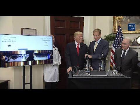 President Trump Makes An Announcement Regarding A Pharmaceutical Glass Packaging Initiative