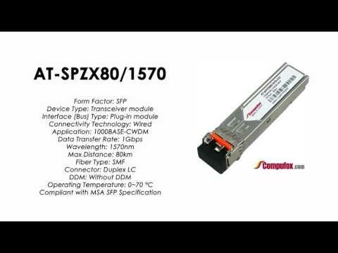 AT-SPZX80/1570  |  Allied Telesis Compatible 1000BASE-CWDM 1570nm 80km SFP