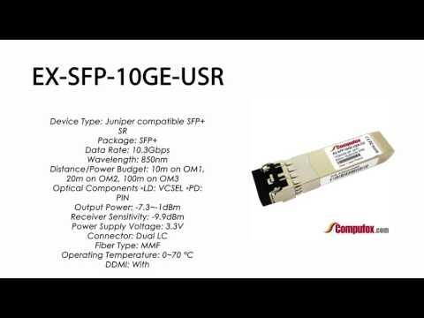 EX-SFP-10GE-USR  |  Juniper Compatible 10GBASE-SR SFP+ 850nm 100m MMF